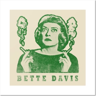 bette davis #6 // green solid style Posters and Art